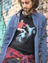 T-shirt Man Lupin III on a vespa special cartoons from the 80s manga