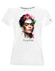 T-shirt donna Frida Kahlo Ufficiale stile Colors Energy Art - Blasfemus