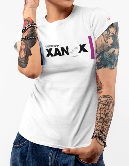 T-shirt donna scritte divertenti psicofarmaci xanax