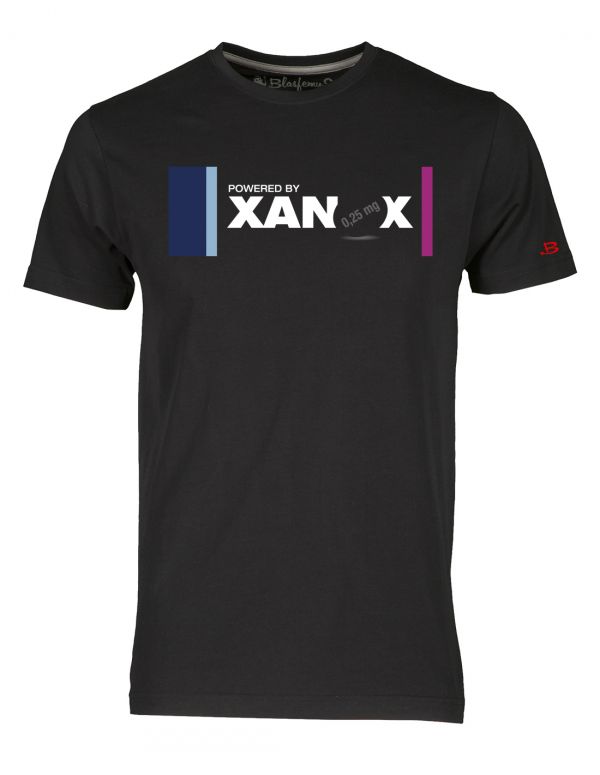 T-Shirt Man powered by Xanax - Blasfemus