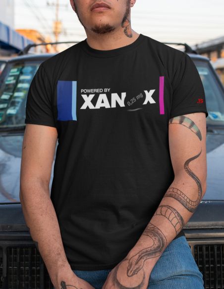 T-Shirt uomo scritte divertenti psicofarmaci xanax