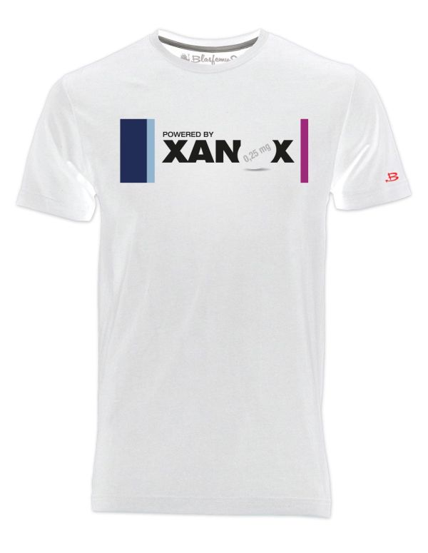 T-Shirt uomo scritte divertenti psicofarmaci xanax