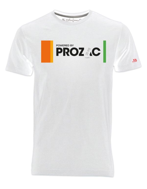 T-Shirt Man powered by Prozac -...