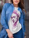T-shirt donna Frida Kahlo Ufficiale Sketch Art - Blasfemus