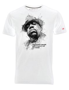 T-Shirt Uomo Notorious Big, Leggende musica Rap - colore bianco