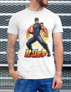 T-Shirt Uomo Kenshiro, Hokuto no ken, Cartoni animati anni 80 -Blasfemus