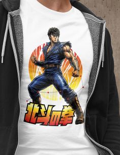 T-Shirt Uomo Kenshiro, Hokuto no ken, Cartoni animati anni 80 -Blasfemus