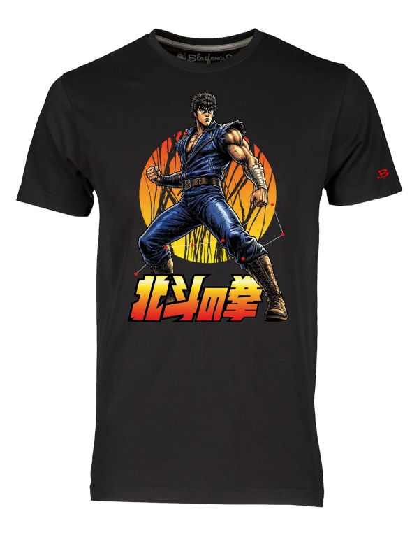 Men's Kenshiro T-Shirt, Hokuto no Ken, 80s Cartoonss - Blasfemus
