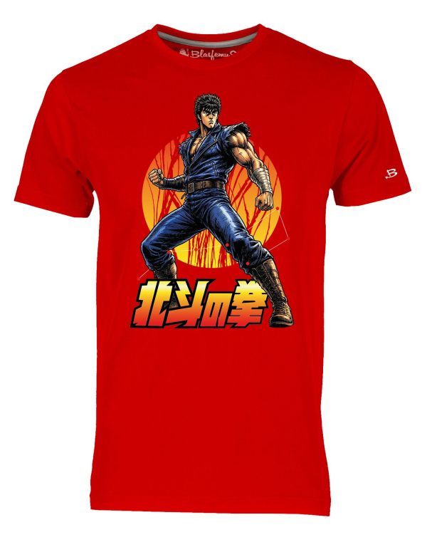 T-Shirt Uomo Kenshiro, Hokuto no ken, Cartoni animati anni 80 -Blasfemus