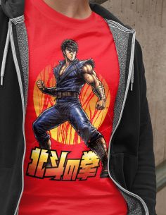 Men's Kenshiro T-Shirt, Hokuto no Ken, 80s Cartoonss - Blasfemus