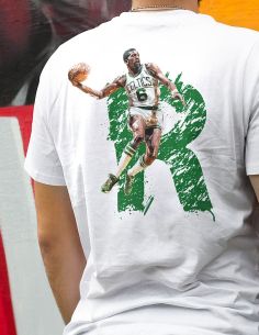 T-Shirt T-Shirt Uomo Bill Russell - basket Champion Legend NBA