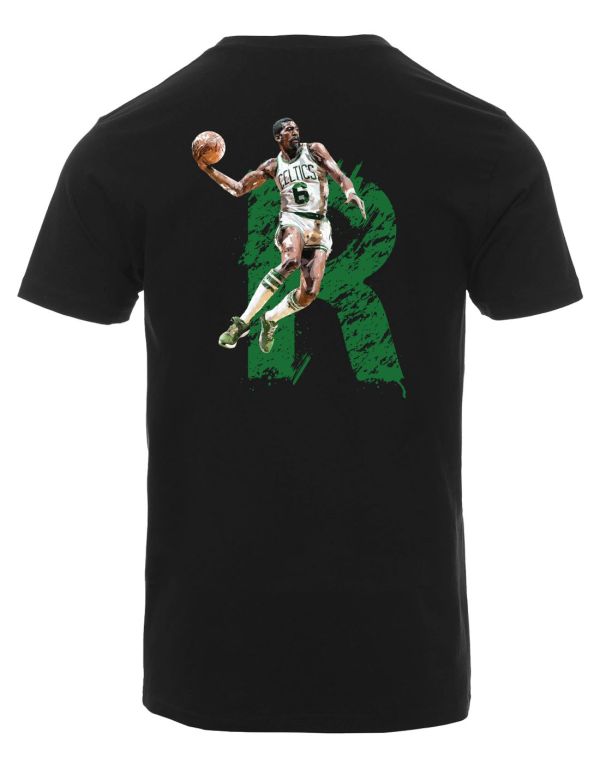 T-Shirt T-Shirt Uomo Bill Russell - basket Champion Legend NBA