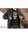 T-shirt nera uomo - Teschio con cappello - Blasfemus