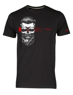 T-shirt uomo - Teschio con barba e occhiali - Blasfemus