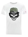 T-shirt bianca uomo - Teschio con cappello - Blasfemus
