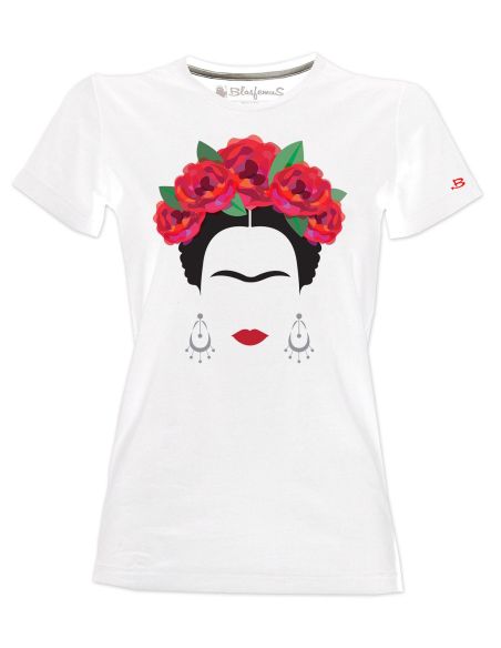 T-shirt donna - Frida Khalo teschi - Blasfemus