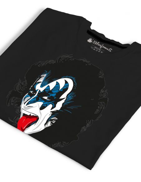 T-shirt uomo nera - Kiss Gene Simmons Blasfemus