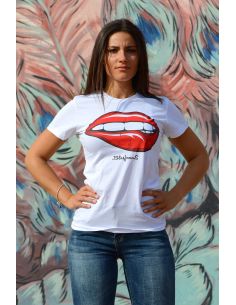 T-shirt donna - Bocca red passion - Blasfemus