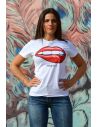 T-shirt donna - Bocca red passion - Blasfemus