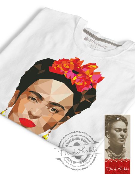 T shirt Frida Kahlo Poligonale