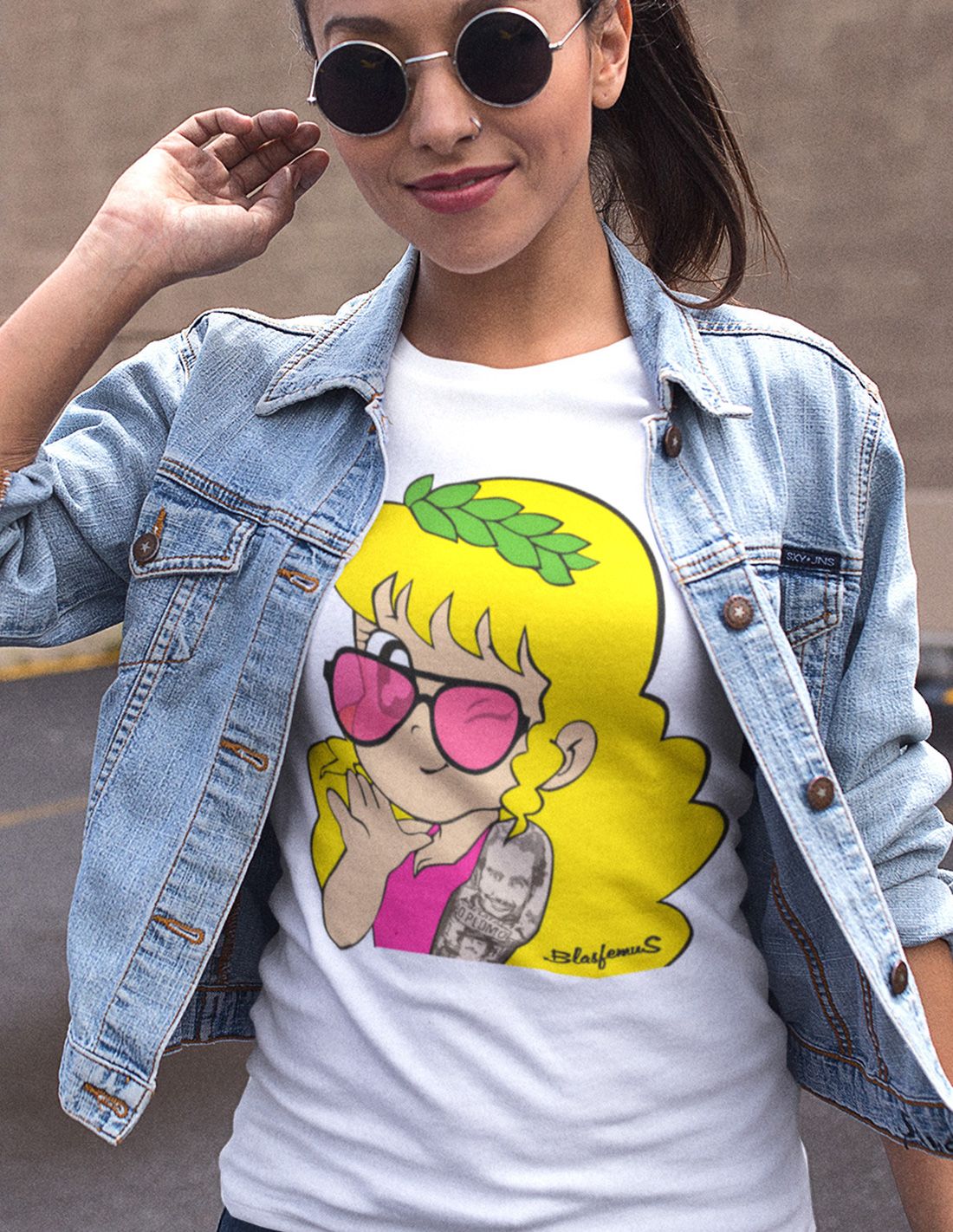 T-shirt POLLON KID maglia donna manica corta colori vari cartoni anni 80 anime