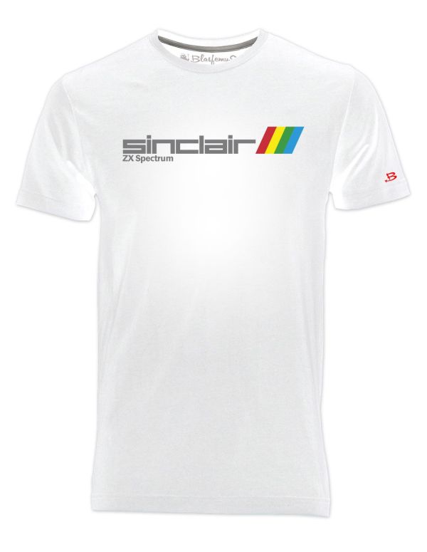 ZX Spectrum T-Shirt 80s white Vintage Nerd - Blasfemus