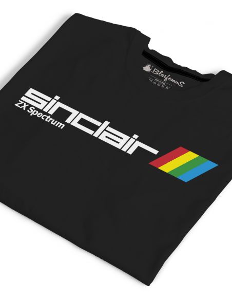 T-Shirt Uomo ZX Spectrum Vintage Nerd nera - Blasfemus