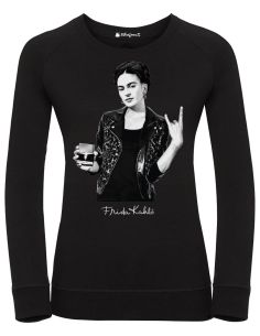 Felpa donna - Frida Kahlo Ufficiale stile rock - maniche lunghe - Blasfemus